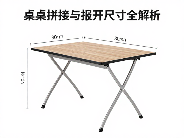 折叠桌椅套装怎么选？桌板拼接与展开尺寸全解析