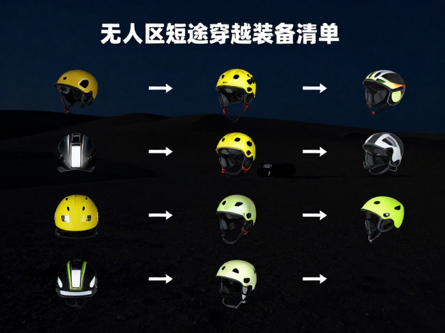 无人区短途穿越装备清单，越野头盔与夜间反光警示怎么选？