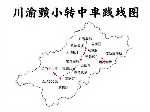川渝黔串联攻略，县城中转住宿推荐，人均200元住得舒服又省钱