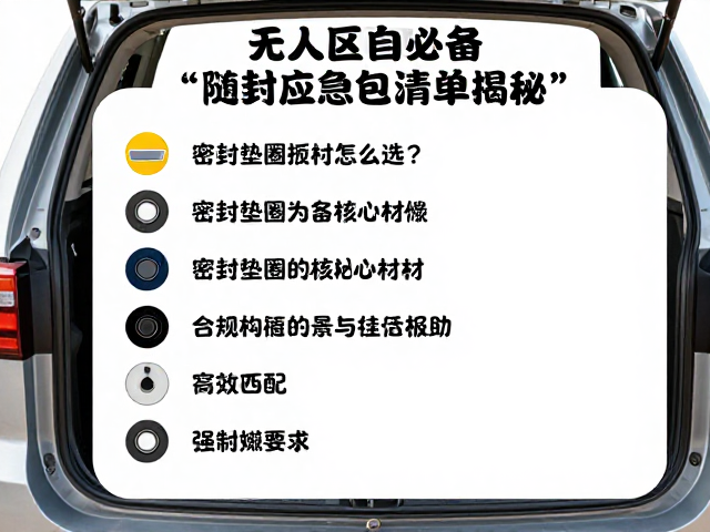 无人区自驾必备，密封垫圈怎么选？随车应急包清单揭秘