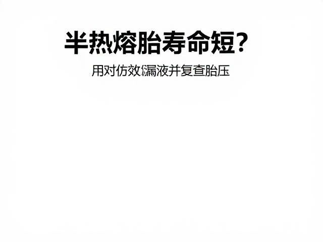 半热熔胎寿命短？用对长效防漏液并复查胎压，告别频繁换胎烦恼