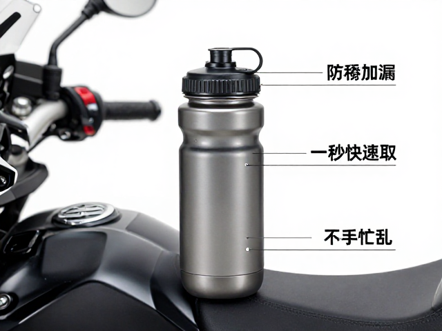 摩托车旅行必备，防漏随行水杯，骑行途中一秒快速取用不手忙脚乱