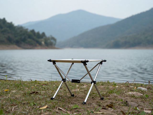 便携折叠马扎配不锈钢件，湖边山地露营神器
