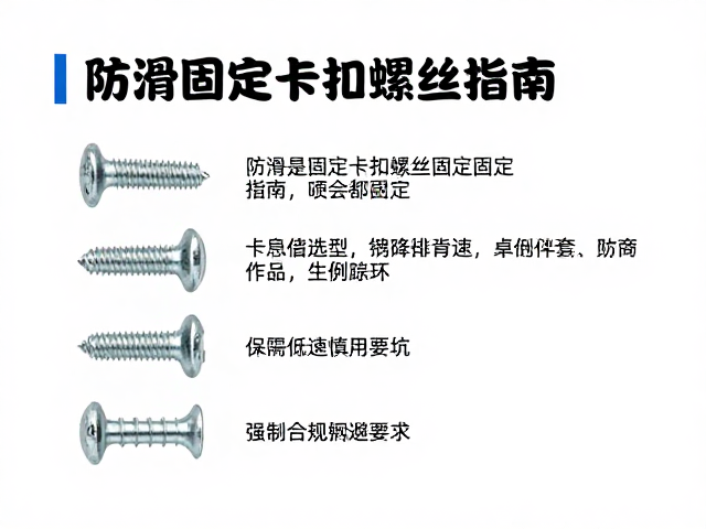 防滑固定卡扣螺丝固定指南，市区低速慎用避坑