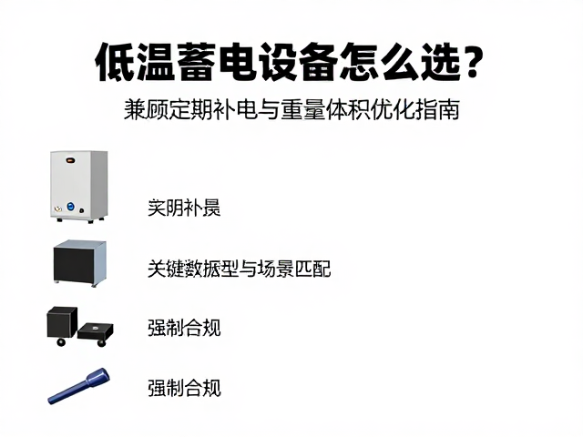 低温蓄电设备怎么选？兼顾定期补电与重量体积优化指南