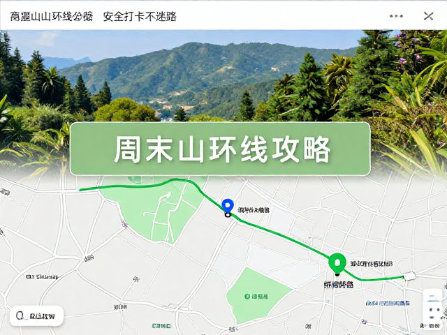 周末山间小环线攻略，离线地图，高温补水安排，安全打卡不迷路