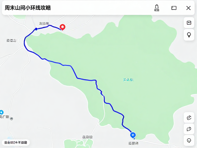 周末山间小环线攻略，离线地图，高温补水安排，安全打卡不迷路