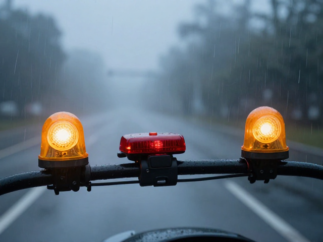 雨雾通勤必看，车把辅助警示灯与频闪安全尾灯，守护夜间出行安全