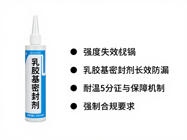 乳胶基密封剂长效防漏，查看工作温度范围保障安全