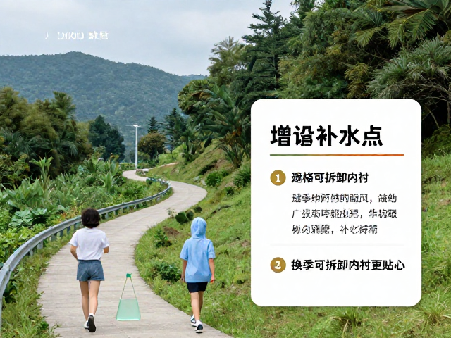 夏季避暑山间线路推荐，增设补水点，换季可拆卸内衬更贴心