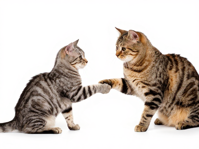 短毛猫握手训练，短时多次法，新手快速学会互动技巧