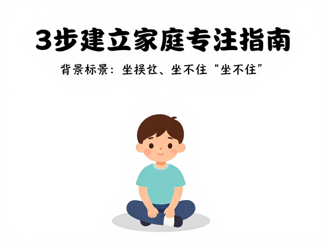孩子坐下就动？家长口令认知指南，3步建立家庭专注行为