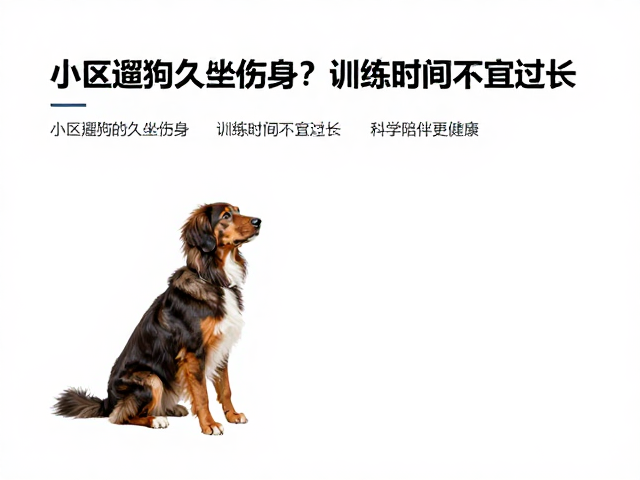 小区遛狗久坐伤身？训练时间不宜过长，科学陪伴更健康