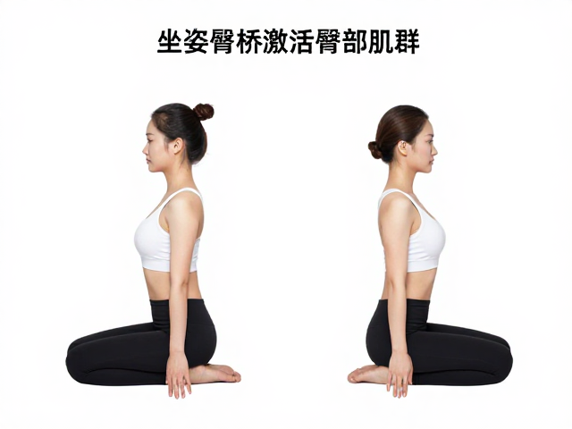 第三步:坐姿臀桥激活臀部肌群