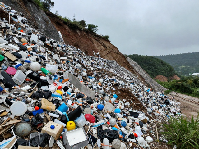 垃圾堆体结构与边坡稳定性耦合
