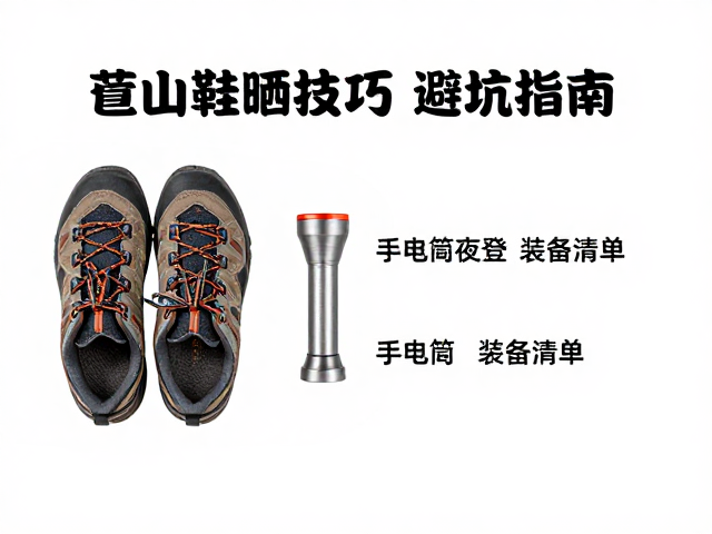 登山鞋晾晒技巧，避坑指南，手电筒夜登装备清单