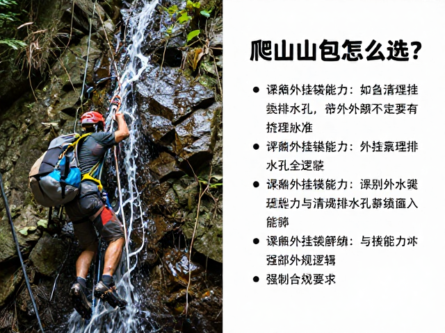 溪流爬山包怎么选？评估外挂能力与清理排水孔全指南