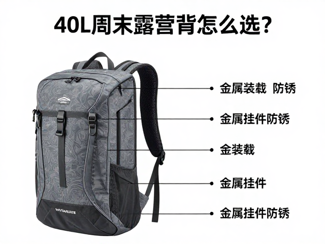 40L周末露营背包怎么选？拓展装载，金属挂件防锈全攻略