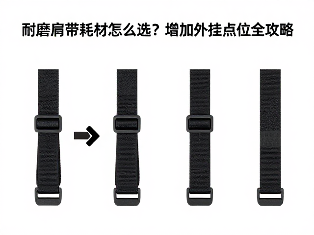 耐磨肩带耗材怎么选？匹配扣具规格，增加外挂点位全攻略