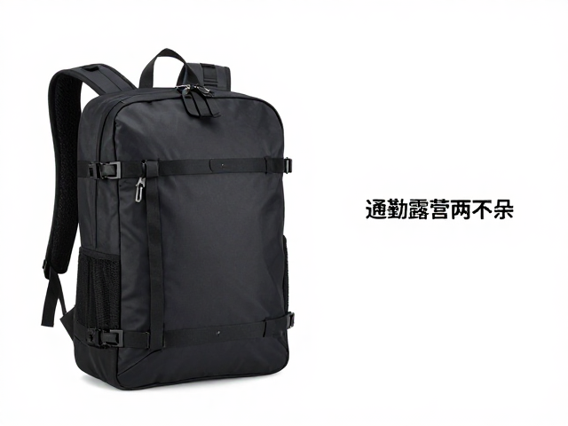 双层加固PU防水简约出行背包,通勤露营两不误