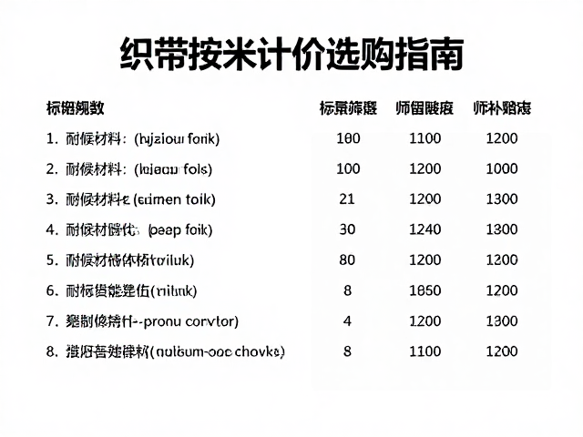 织带按米计价选购指南,如何用耐候材料挑选优质织物修补贴片