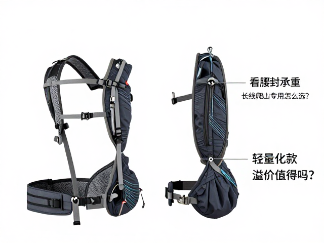 长线爬山专用包怎么选？看腰封承重，轻量化款溢价值得吗？