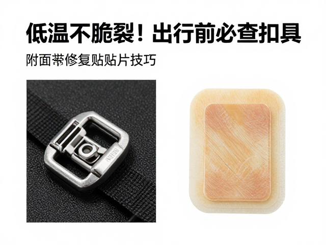 低温不脆裂!出行前必查扣具,附面料修复贴片技巧