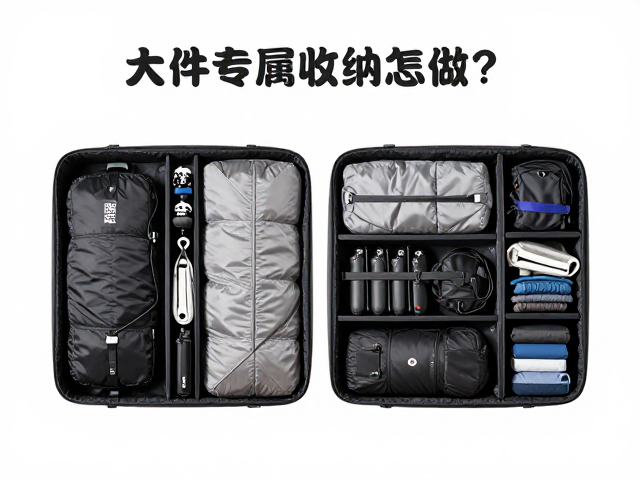 大件专属收纳怎么做?睡袋仓,主装备仓分区指南,背包扩容秘籍