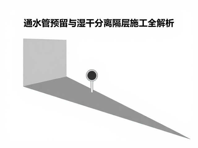 水管出口怎么留？通水管道预留与湿干分离隔层施工全解析