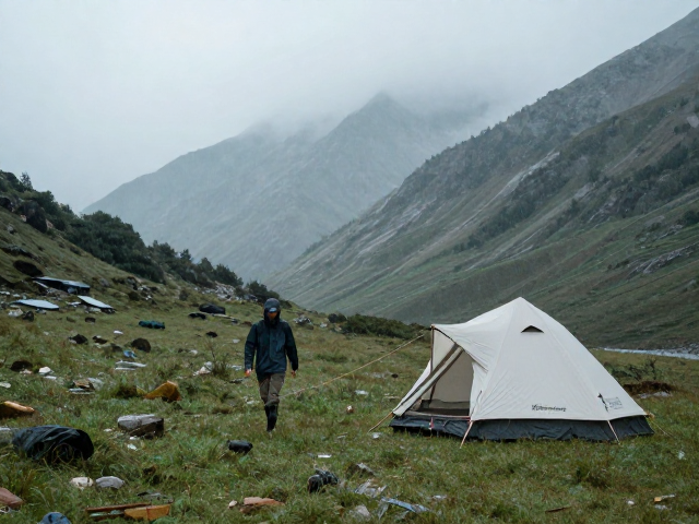 多雨环境山野短途穿行,雨天营地搭建与避坑指南