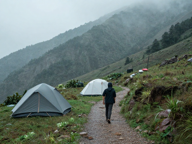 多雨环境山野短途穿行,雨天营地搭建与避坑指南