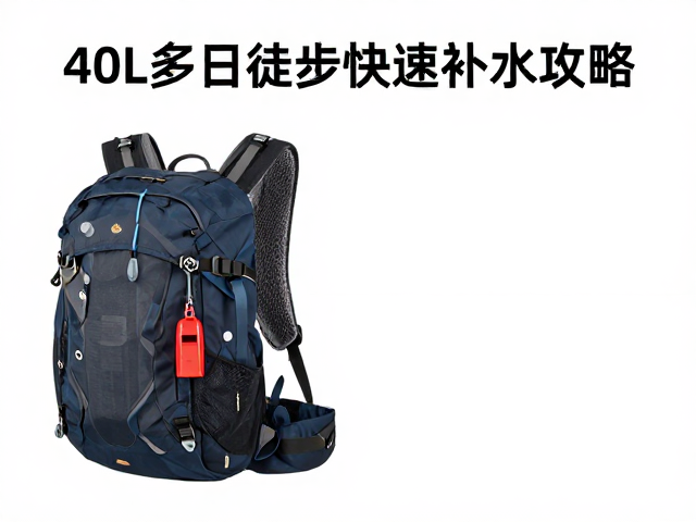 40L多日徒步快速补水攻略,救生哨胸扣让穿越更安全
