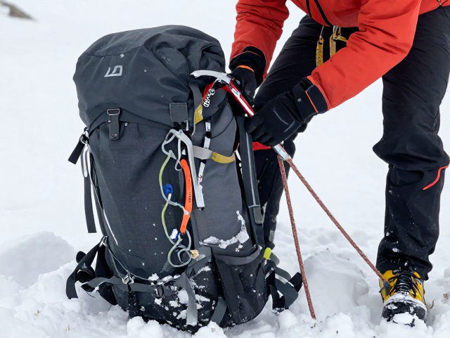 高山探索专用包攻略,检查冰镐绳索挂点,登山后清理泥雪保养