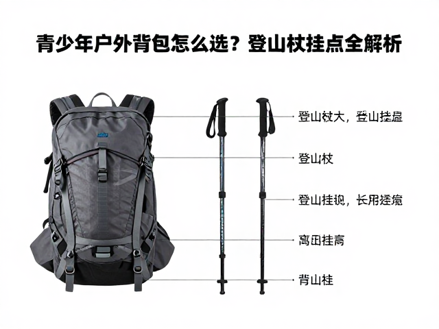 山野短途穿行指南，青少年户外背包怎么选？登山杖挂点全解析