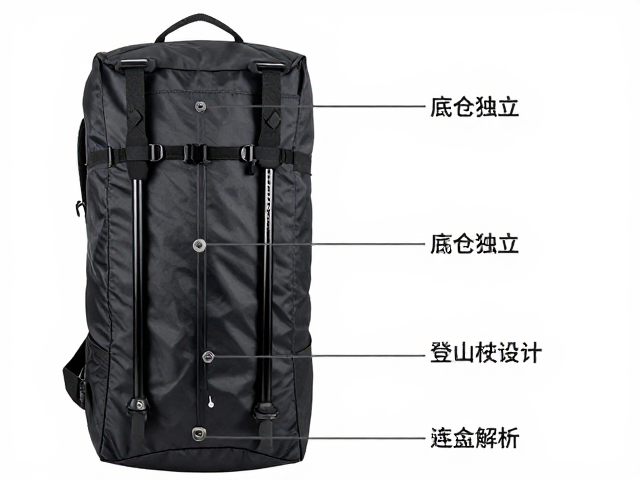 户外留宿收纳包怎么选?底仓独立,登山杖挂点设计解析