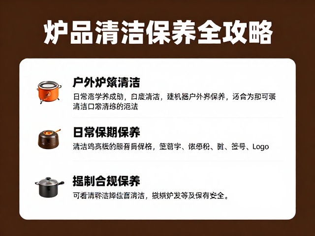 炉具日常清洁与长期保养策略