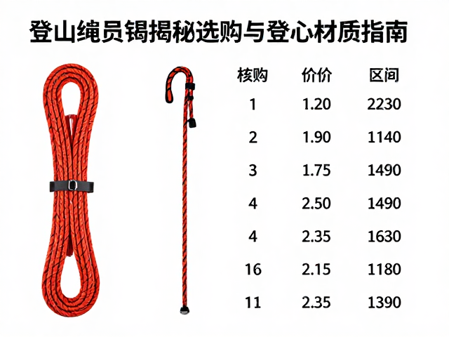 登山绳数百至千元以上?救援人员揭秘选购与登山杖搭配指南