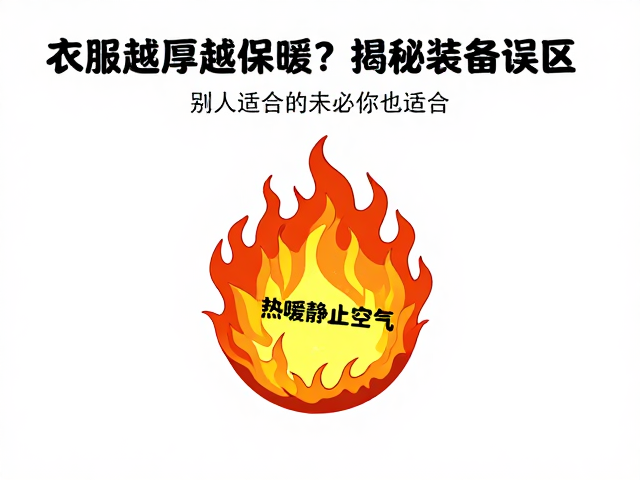 衣服越厚越保暖?揭秘装备误区,别人适合的未必你也适合