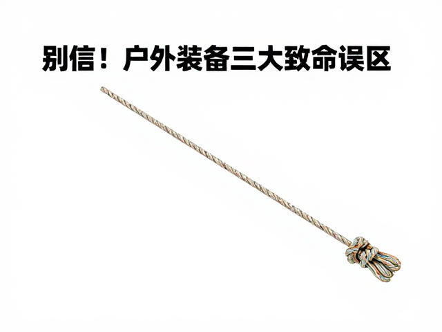 绳索越粗越安全?别信!户外装备三大致命误区,跟着别人走未必安全
