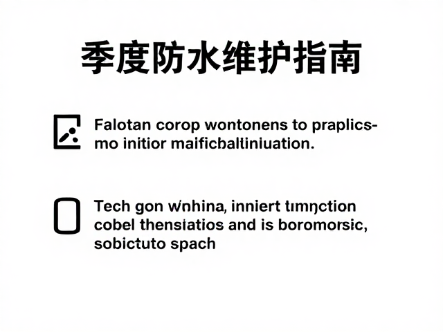 季度防水维护指南,用环保清洁剂正确清洗,延长寿命