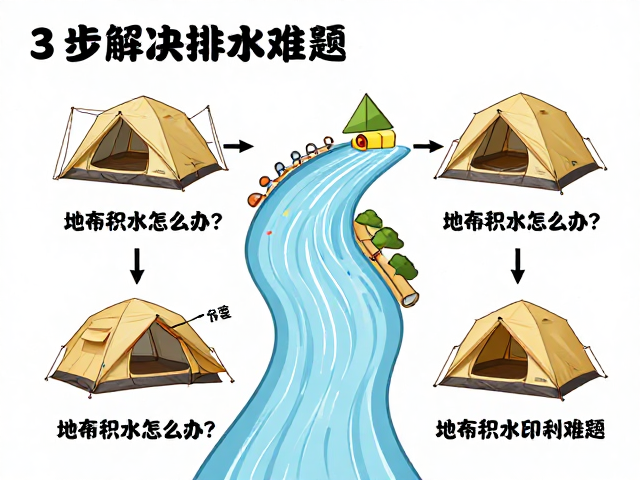 外部排水系统构建:引导径流远离营地