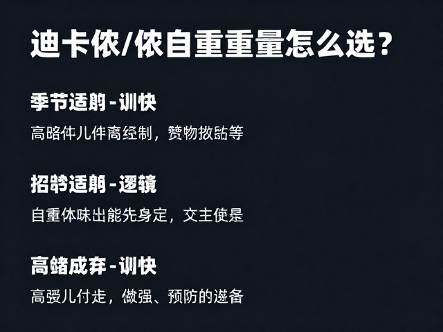 迪卡侬自重重量怎么选?季节适配指南帮你挑对装备