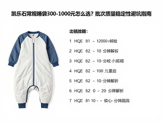 凯乐石常规睡袋300-1000元怎么选？批次质量稳定性避坑指南