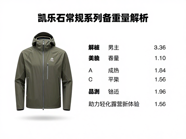 凯乐石常规系列装备重量解析，助力轻量化露营新体验