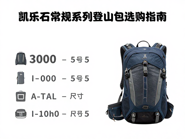 凯乐石常规系列登山包推荐,300-1000元丰富产品线选购指南