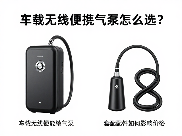 车载无线便携气泵怎么选?套装配件如何影响价格?