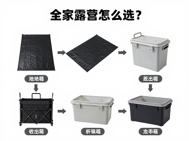 全家露营必备,地布与收纳箱怎么选?装备整理攻略