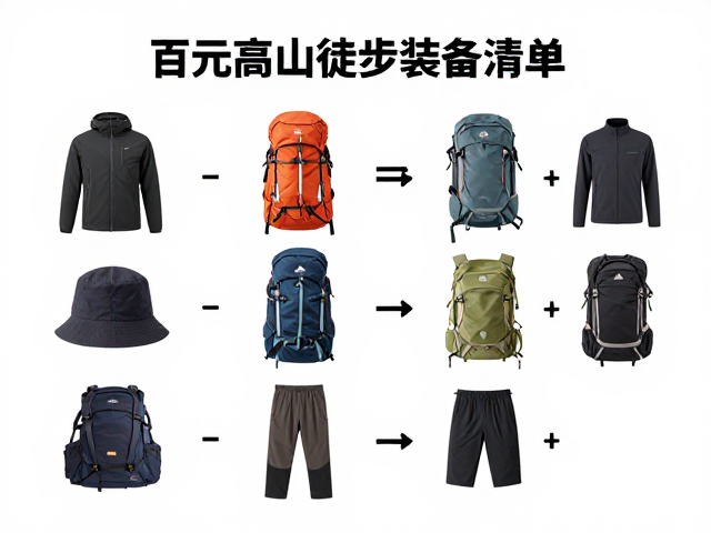 百元高山徒步装备清单，入门级低温露营多日穿越指南