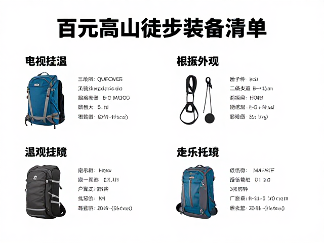百元高山徒步装备清单，入门级低温露营多日穿越指南