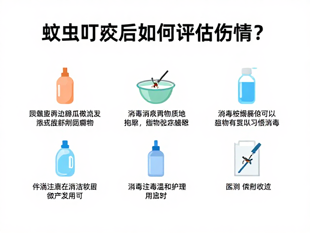 蚊虫叮咬后如何评估伤情？消毒护理耗材使用指南